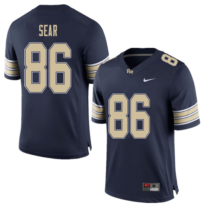 Men #86 Tyler Sear Pittsburgh Panthers College Football Jerseys Sale-Home Blue